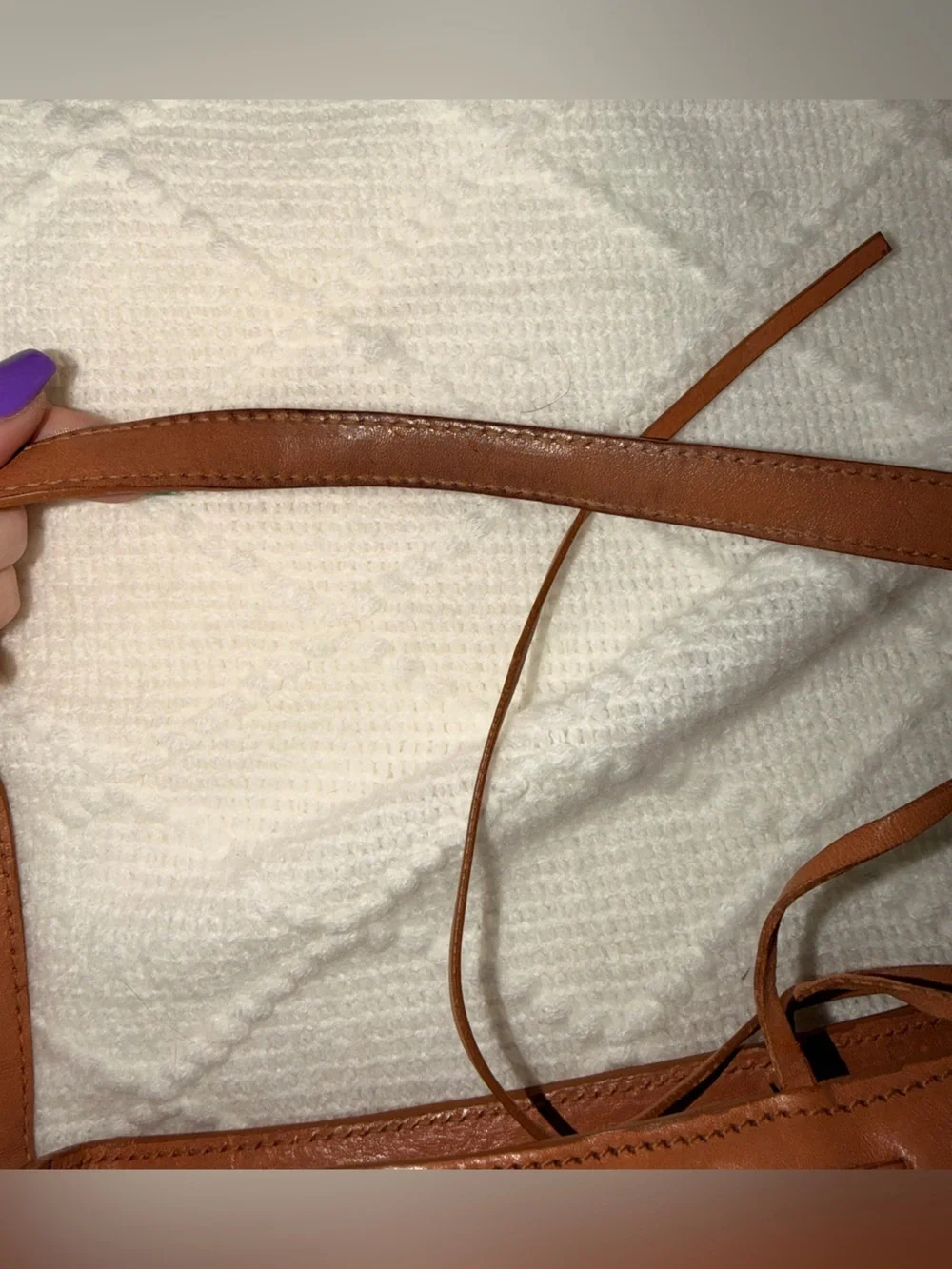 Vintage Y2K Cole Haan Straw Leather Shoulder Bag